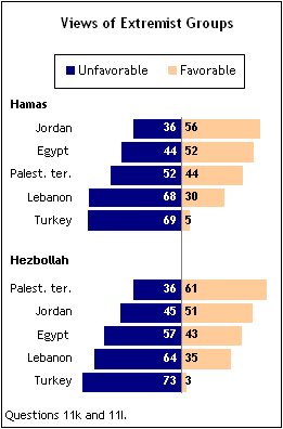pew poll views extremists