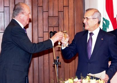 spanish king carlos, president Suleiman dinner spanish king carlos, president Suleiman dinner