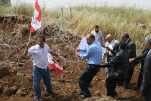 Israeli barbed wire on borders