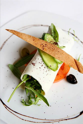 Joe Barza Tawlet fattoush cheese roll