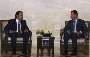 hariri in damascus w assad 3