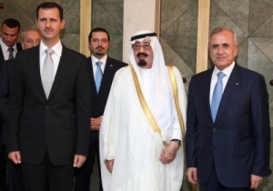 summit lebanon assad( L )abdullah (c) suleiman at airport