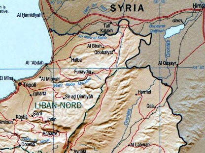 Syria Map Detailed. syria That map lee