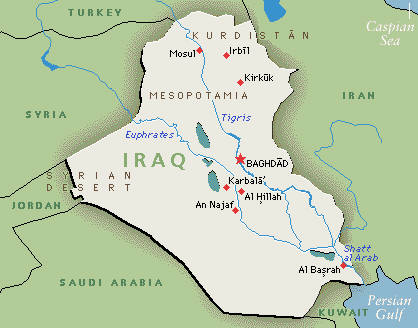 iraq map