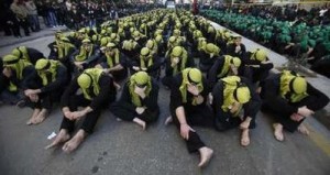 ashura 10- 1 hezbollah members mourn Imam Hussein