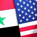 flags US syria