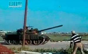 anti assad protest 0425 tank