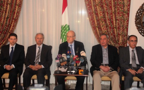 cabinet mikati C- faisal karami L, safadi, ahmad karami , daouq