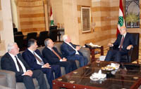 mikati w palestinian delegation
