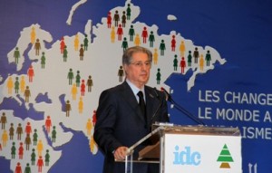 gemayel at International Union of Democratic centrist parties conference
