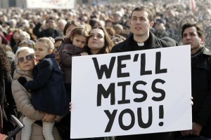 banner - pope we will miss you