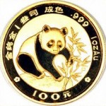 china gold panda