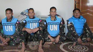 UN peacekeepers held by rebels