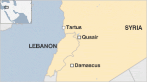 qusair syria map